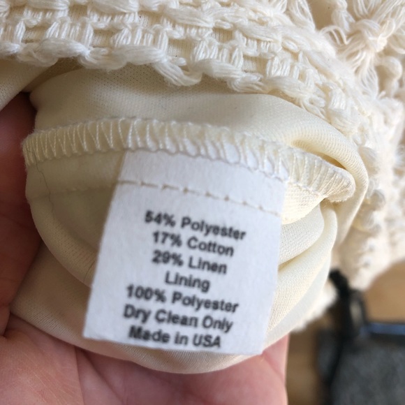 Eva Franco Boho Crochet Sun Dress size 8 cream - Picture 10 of 11